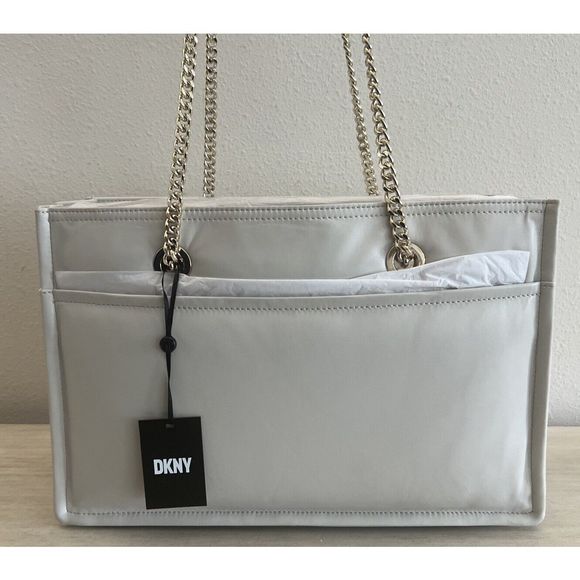 DKNY Maggie Ivory Tote Bag R34AZB73 NWT Large Designer Handbag Purse - Picture 14 of 14